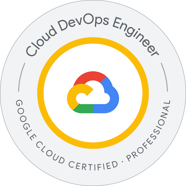 Professional Cloud DevOps Engineer credential badge